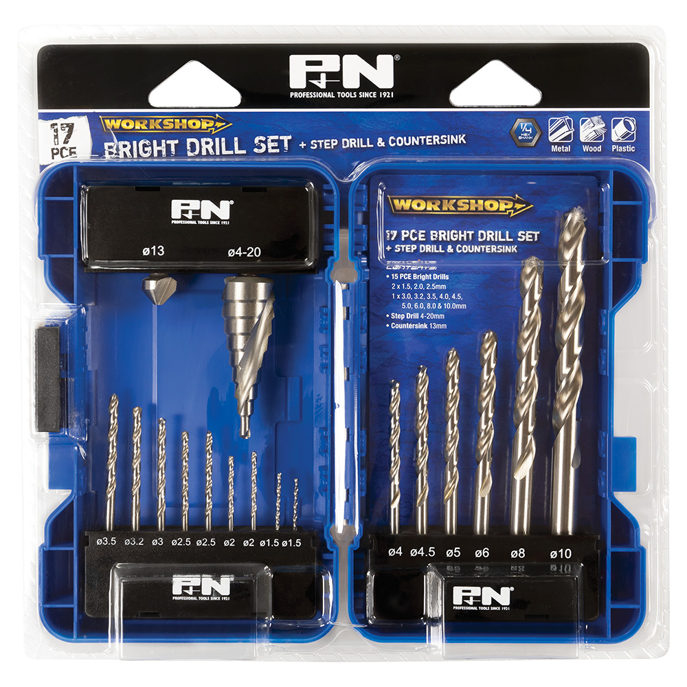 P&n drill shop bit set